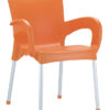 VER-045-WA Verona Outdoor Arm Chair – Orange (1)