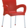 VER-045-WA Verona Outdoor Arm Chair – Red (1)