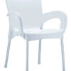 VER-045-WA Verona Outdoor Arm Chair – White (1)
