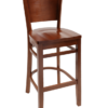 71990-TR Wood Full-Back Bar Stool – Solid Wood Seat (1)