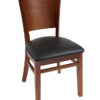 7990-TR Wood Full-Back Dining Chair – Padded Seat (1)